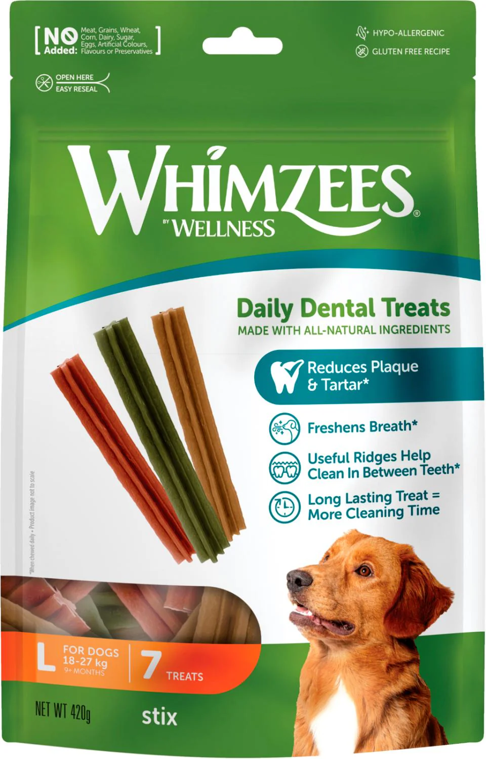Whimzees Stix L Påse 7 st