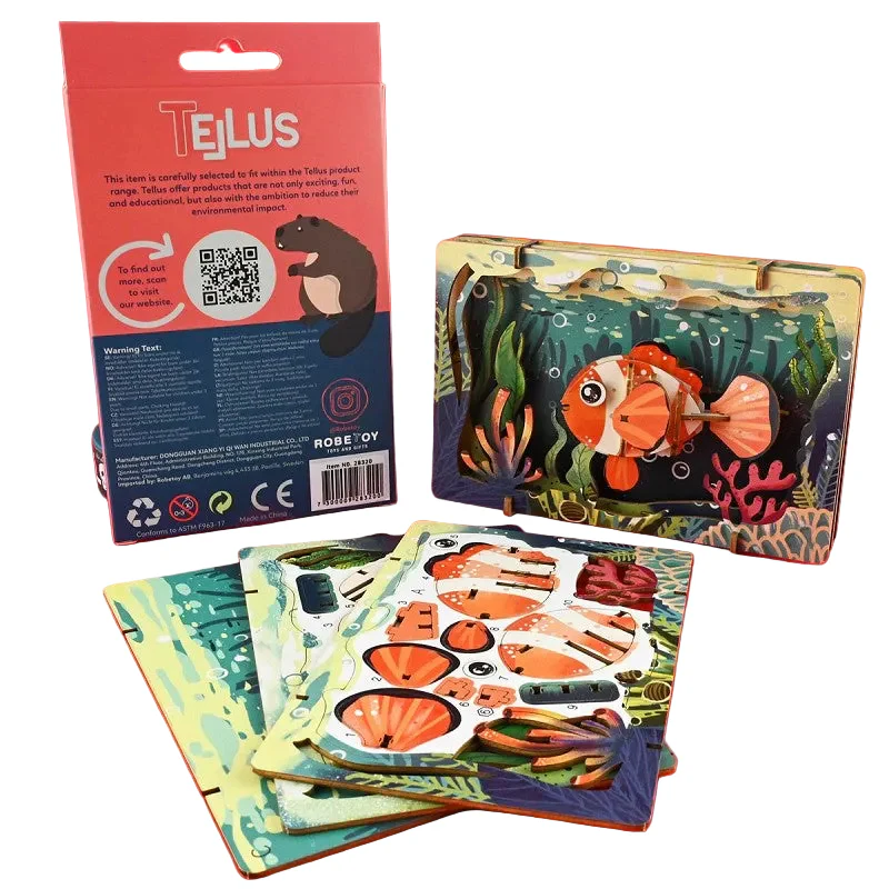 3D-pussel Clownfisk – Teater & Vykort (17 cm)