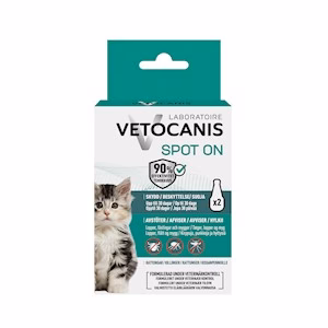 Anti-parasit Spot on Kattunge Vetocanis 2×0,6ml