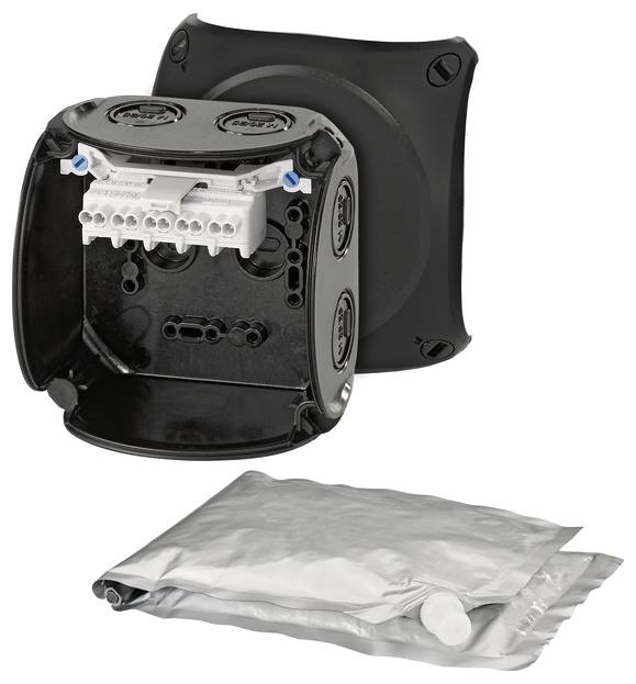 Hensel 62000100 Kopplingsdosa Halogenfri, Plomberbar, väderbeständig (L x B) 104 mm x 104 mm 1 st