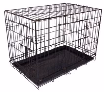 Dogman Stålbur Standard Svart L 78x49x56,5cm