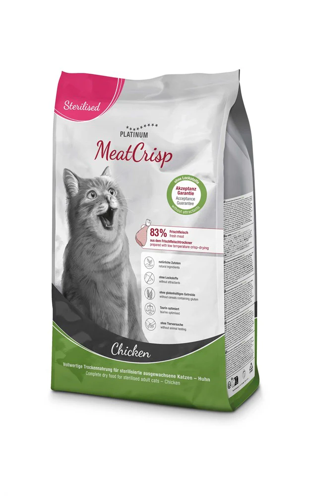 Platinum Cat MeatCrisp Sterilised Chicken 1,5 kg