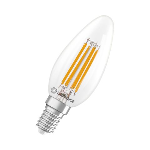 LEDVANCE Performance LED-lampa 3,4 W, 470 lm, 2700 K, E14, dimbar Klart glas