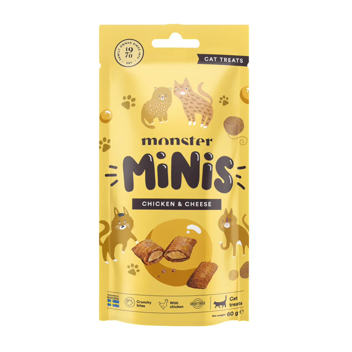 Monster Cat Minis Chicken & Cheese 60g