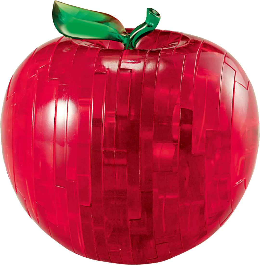 Kristallpussel äpple röd 44 bitar