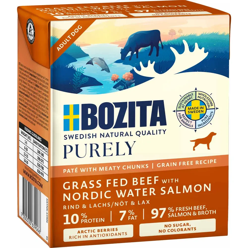 Bozita Dog Purely Pate 370g Beef/Salmon