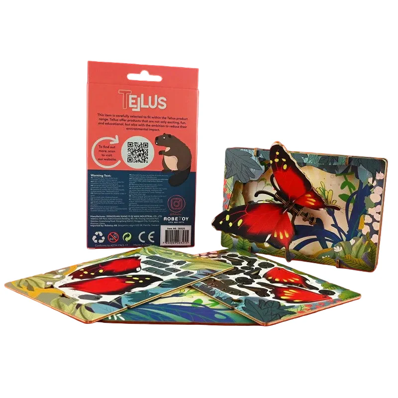 3D-pussel Fjäril – Teater & Vykort (17 cm)