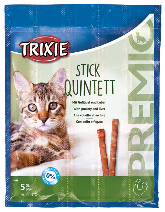 PREMIO Stick Quintett, Fågel & Lever, 5×5 g