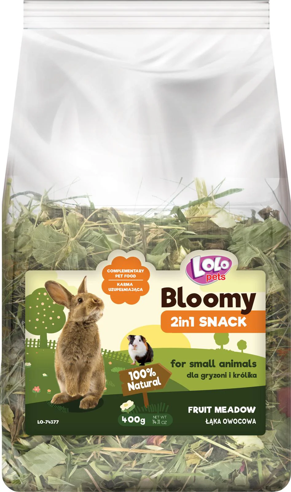 Bloomy 2in1 Snack – fruktäng för Gnagare och kaniner