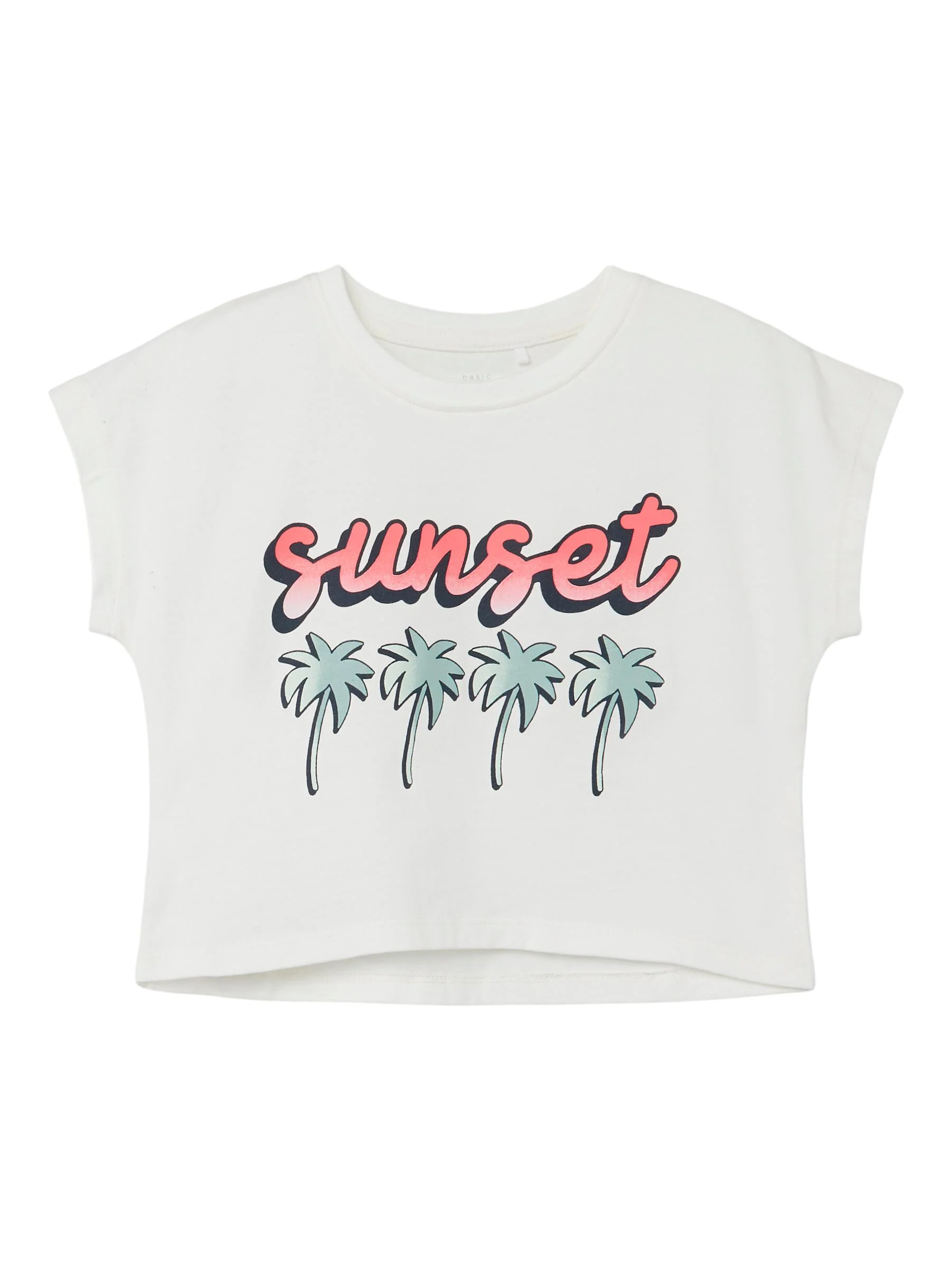 NKFVILMA CAPSL CROPPED TOP HHH WHITE