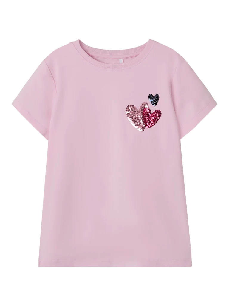 T-shirt med glitter