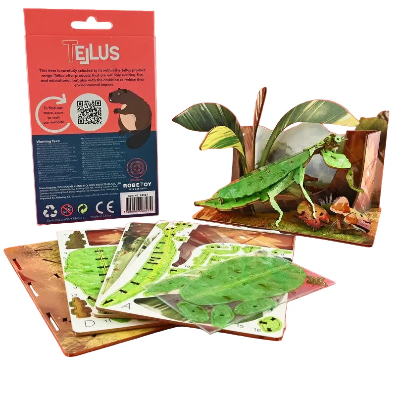 3D-pussel Vandrande Löv (Phyllium) – Vykort (17 cm)
