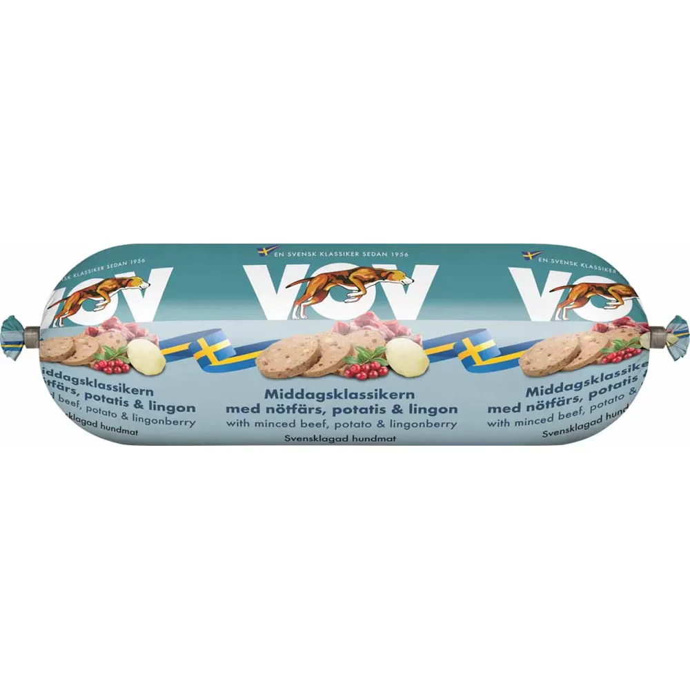 Vov Middagsklassikern Med Nötfärs, Potatis & Lingon 550g