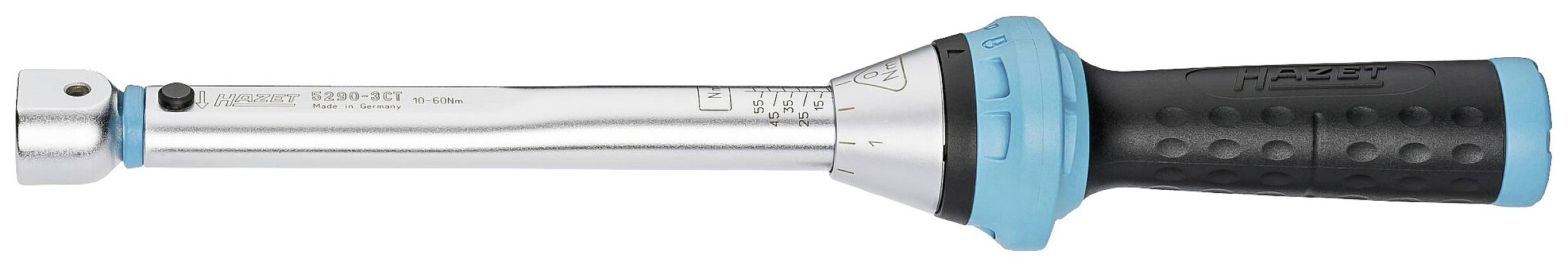 Hazet 5290-3CT 5290-3CT Momentnyckel Kalibrerad (ISO) för insatsverktyg Insticksfyrkant 9 x 12 mm 10 – 60 Nm