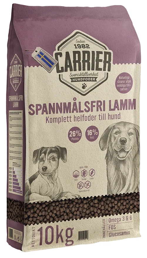Carrier Spannmålsfri Lamm 10 kg