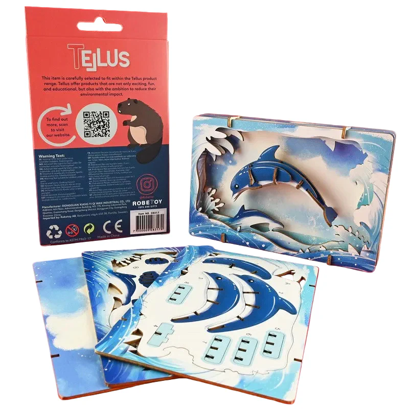 3D-pussel Delfin – Teater & Vykort (17 cm)