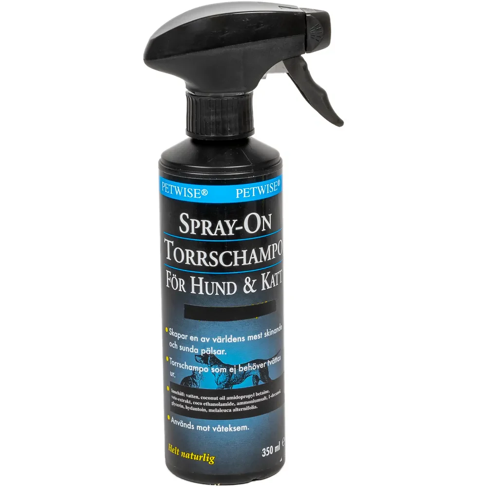 Petwise Spray On Torrschampo Hund & Katt 350ml