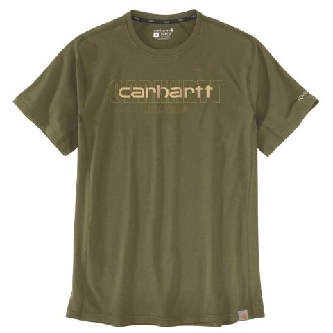 Carhartt Midweight Logo Graphic T-Shirt Grön