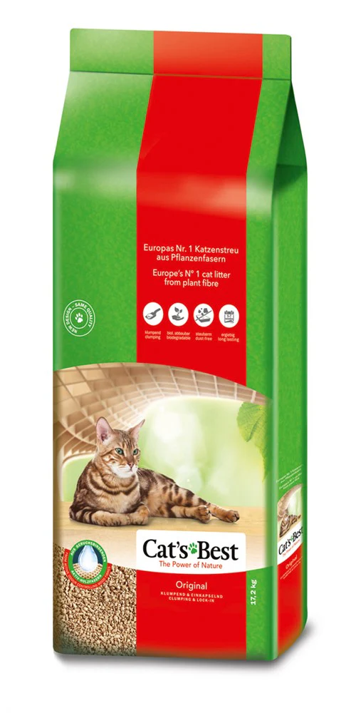Cat’s Best Original 40 L/17,2 kg, klumpbildande
