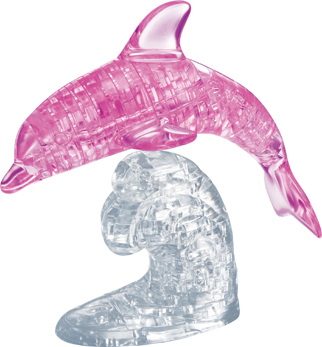 Kristallpussel rosa delfin 95 bitar