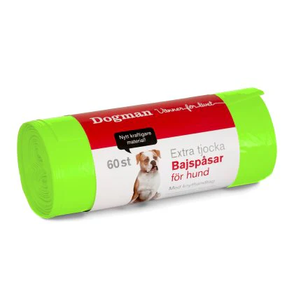 Bajspåsar med handtag 50p lime