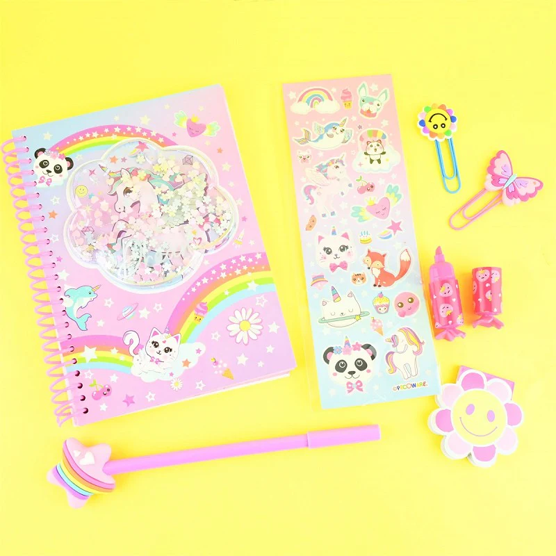 Enhörningsjournal set 7 delar 29cm