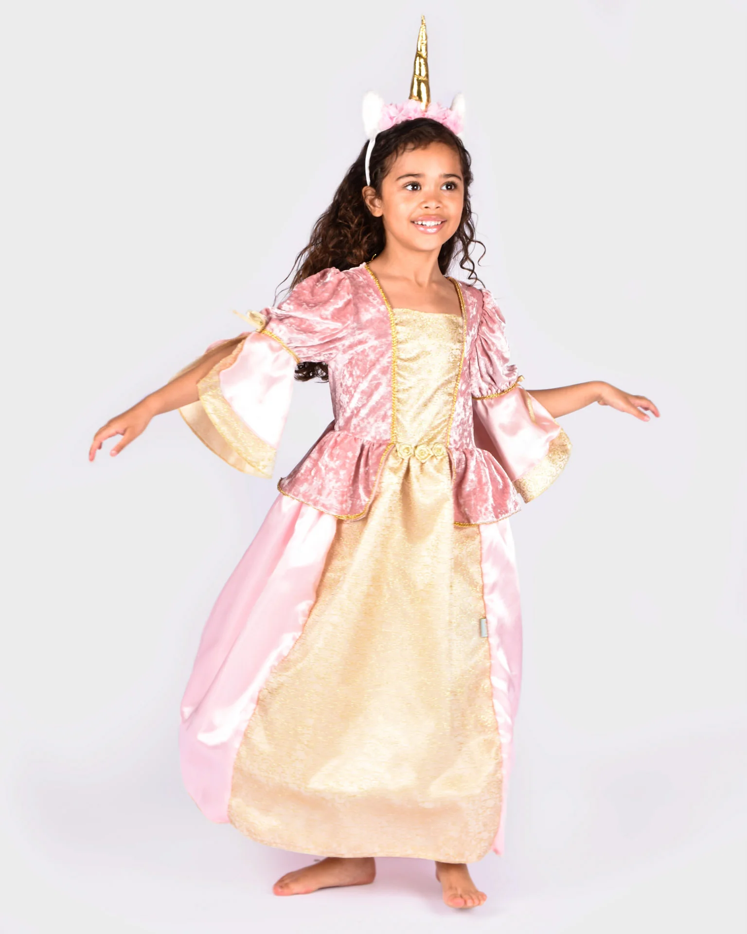 Prinsessa kunglig rosa 110-116 cl 4-6 år
