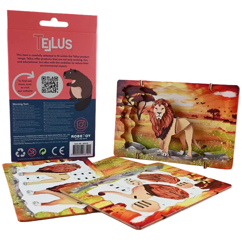 3D-pussel Lejon – Teater & Vykort (17 cm)