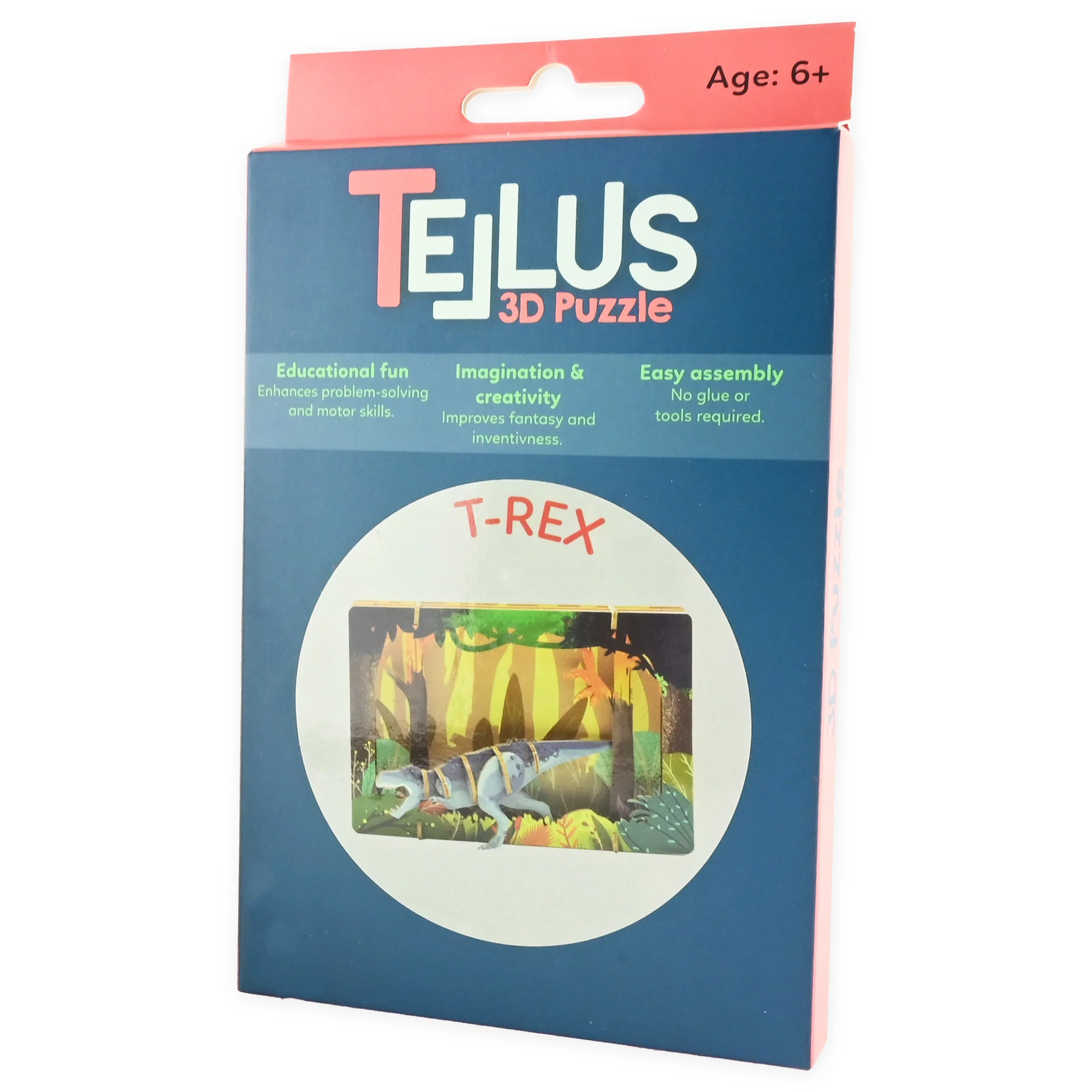 3D-teaterpussel t-rex 17cm