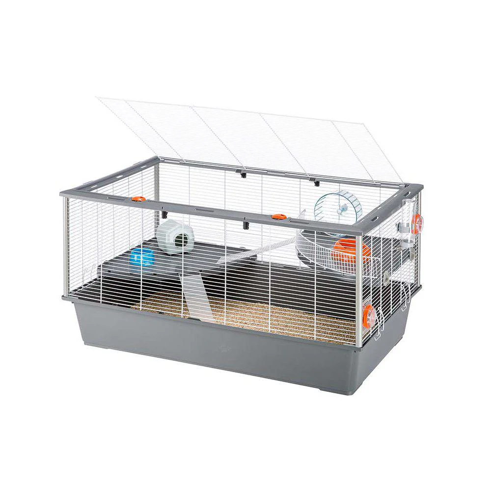 HAMSTERBUR FP CRICETI 100 VIT/GRÅ 95x57x50CM