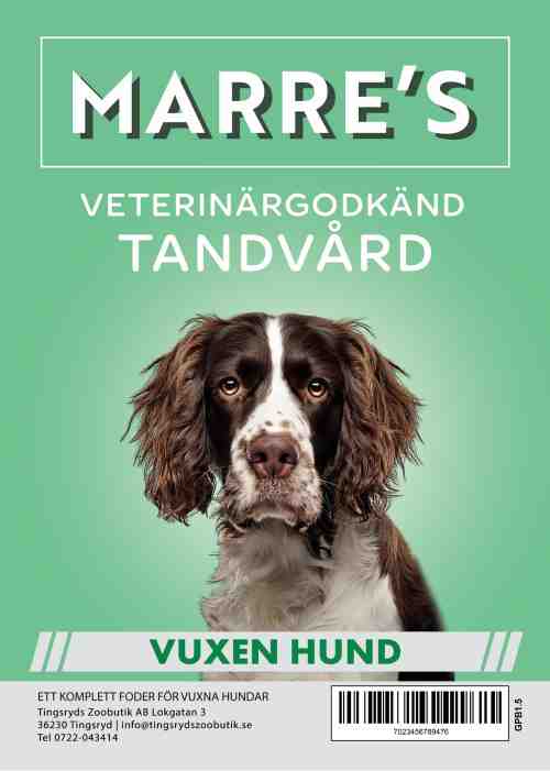 Marre`s Peptide+ Vuxen Hund Tandvård 2kg