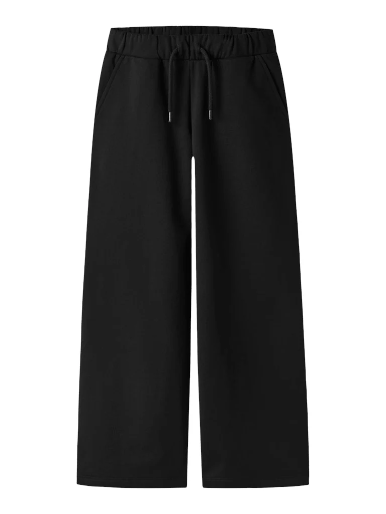 Svart Sweat Byxa Wide