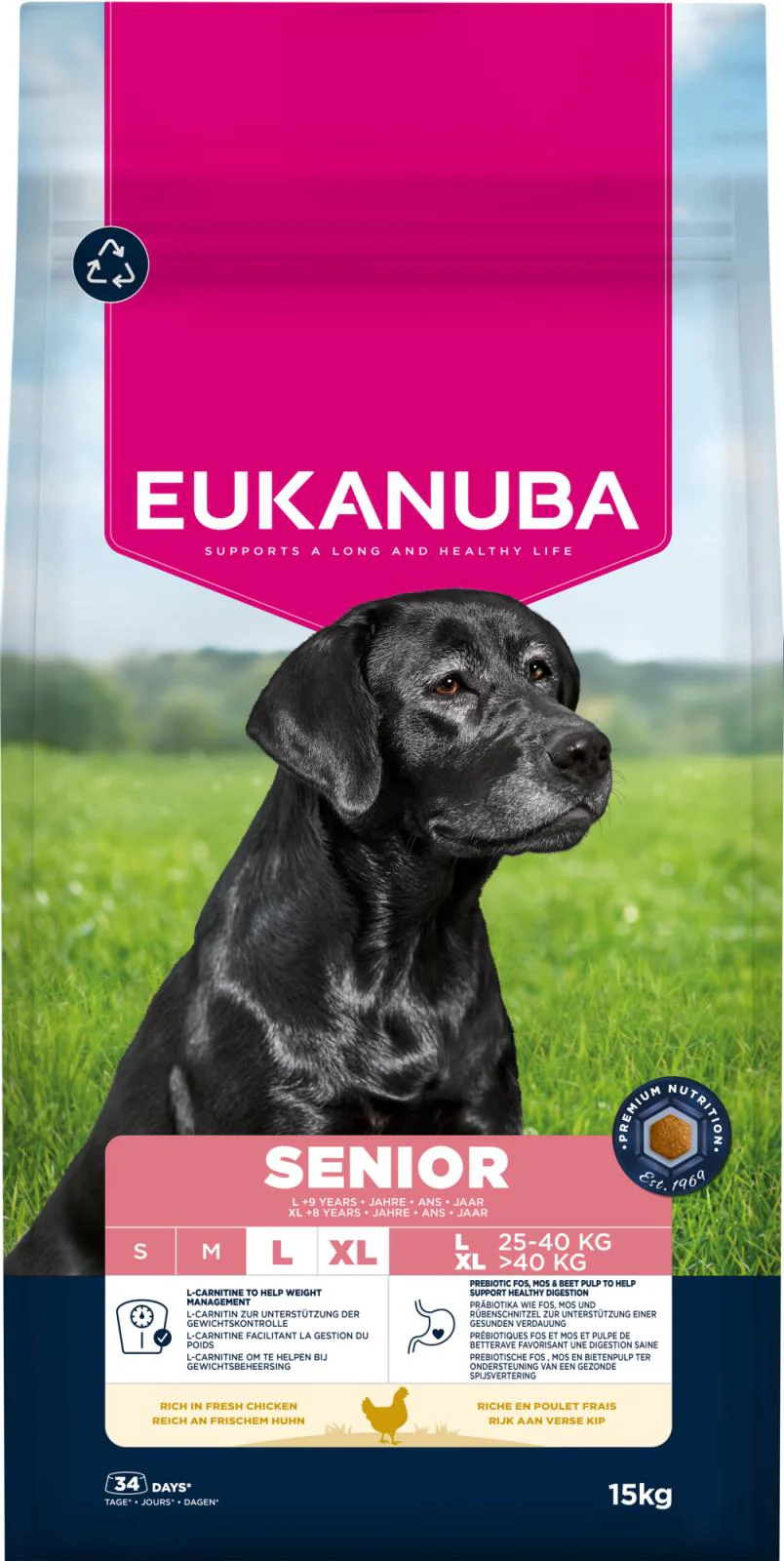 EUKANUBA Senior Large Breed Kyckling 15kg