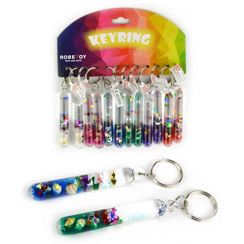 Nyckelring trollstav med glitter 9cm