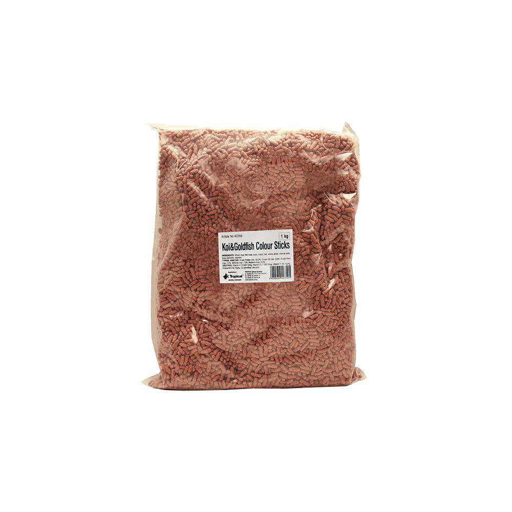 Tropical Koi & Goldfish Colour Sticks 1kg